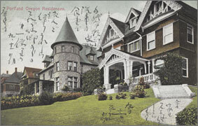 絵葉書：Portland Oregon Residences.