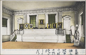 絵葉書：Supreme Court Room. Independence Hall Philadelphia, Pa.