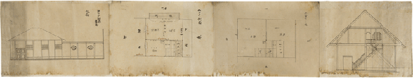 亀山の洋館断面図